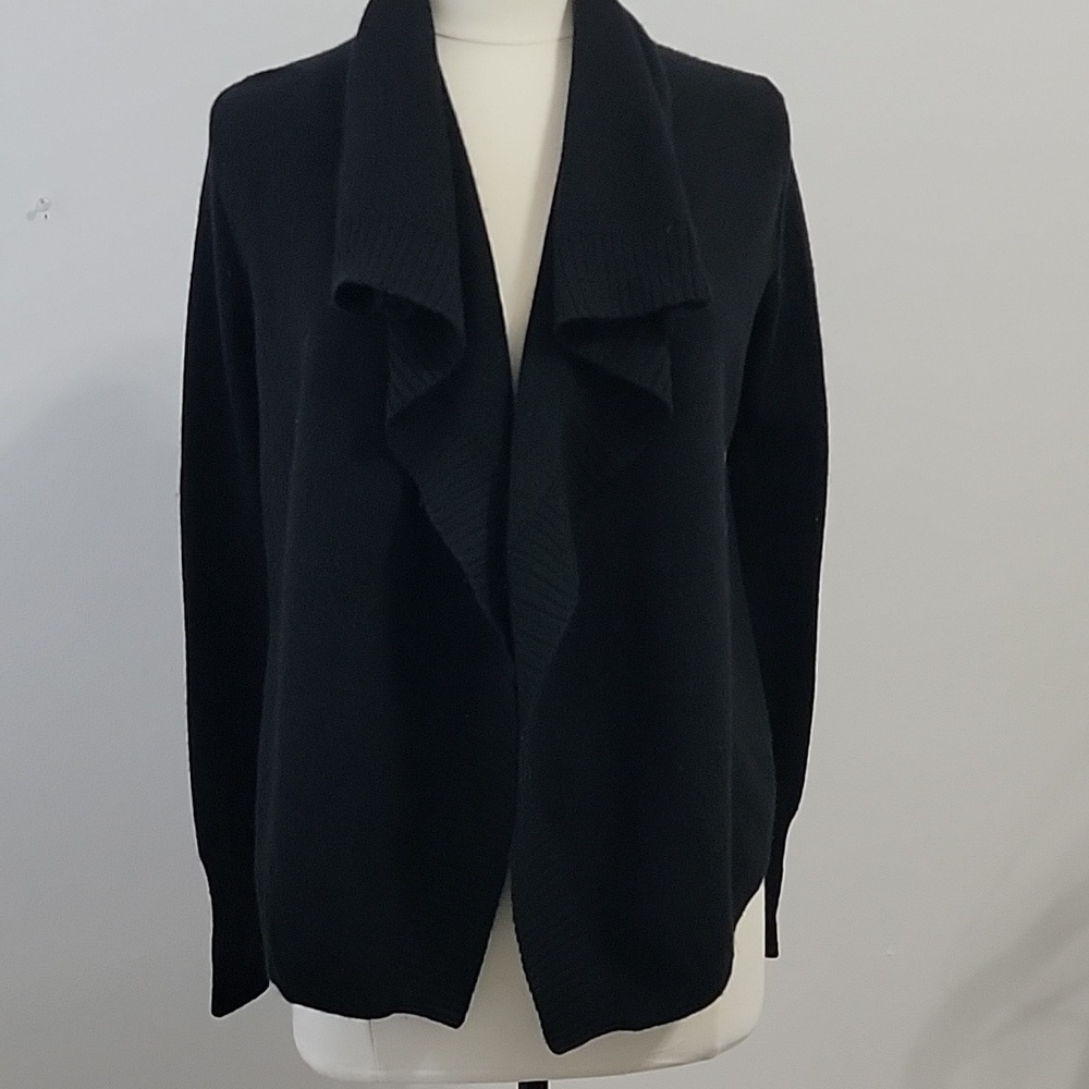 J. Crew Elegant Black Women's Poncho 100% Cashmere Size S